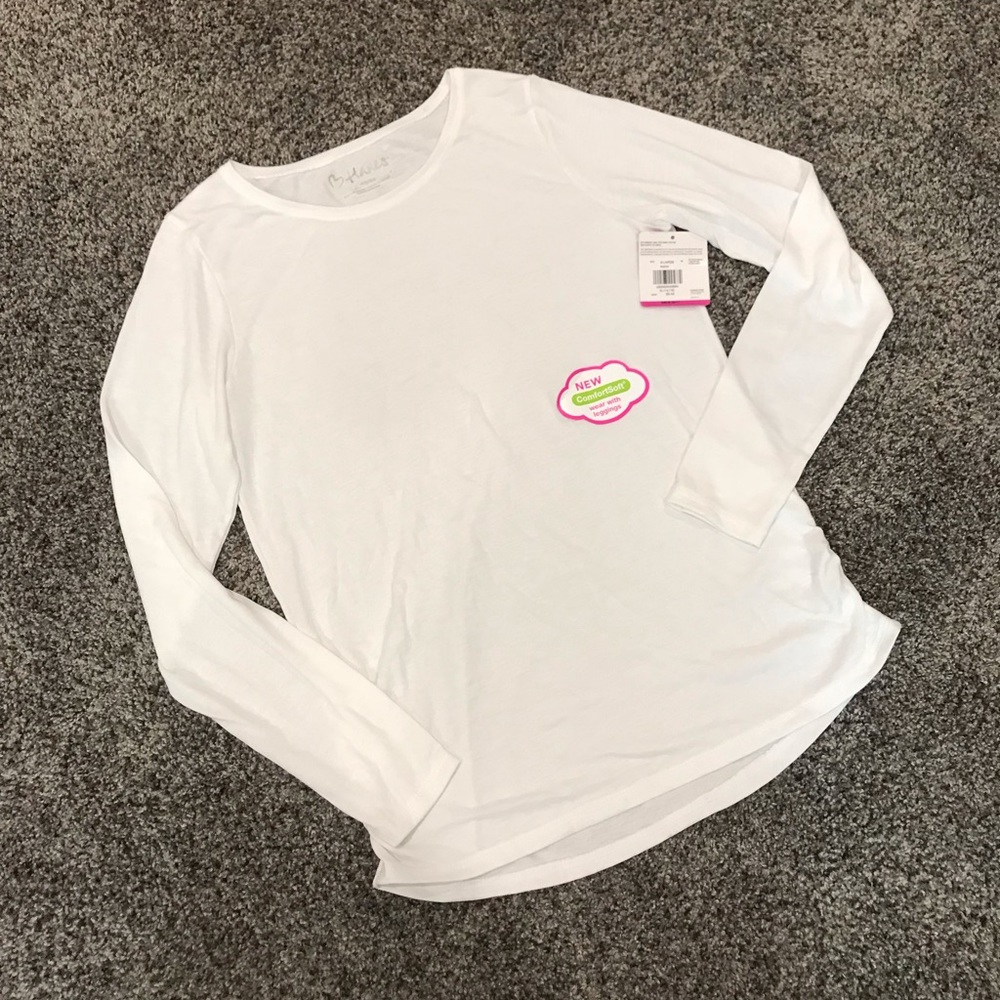 White Long-Sleeved T-Shirt